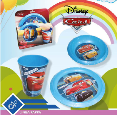 per bambini piatto Set da pranzo colorato con dinosauro senza BPA 3 pezzi ciotola e bicchiere 