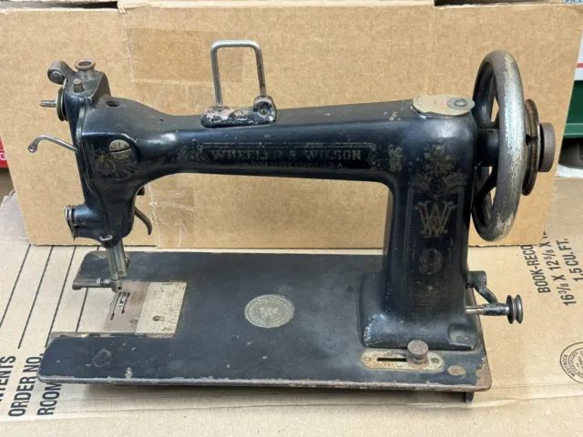 Vintage Wheeler & Wilson Sewing Machine D-9,  Vintage Sewing (READ DESCRIPTION)