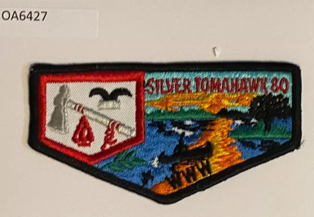 Boy Scout OA 80 Silver Tomahawk Lodge Flap