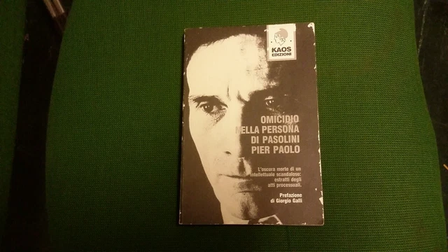 OMICIDIO NELLA PERSONA DI PASOLINI PIER PAOLO KAOS EDIZIONI, 7gn21