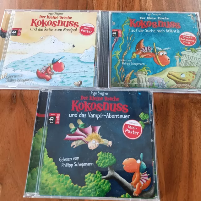 Der kleine Drache Kokosnuss in drei spannenden Abenteuern Ingo Siegner Audio-CD