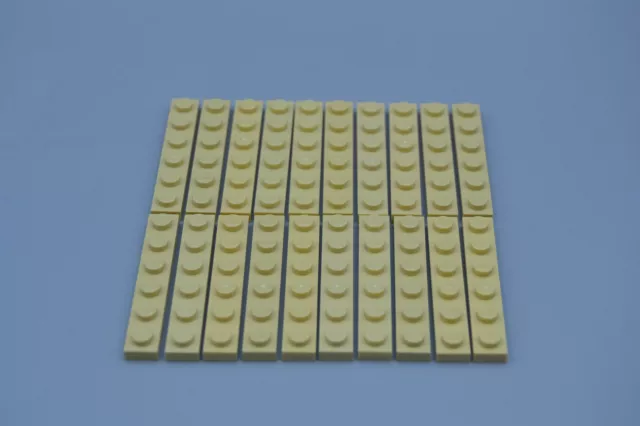 LEGO 20 x piastra base 1x6 beige tan basic piastra 3666 4124067