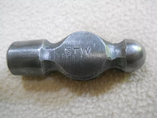Vintage GTW Germantown Tool Works 4 oz Ball Pein Peen Hammer Head