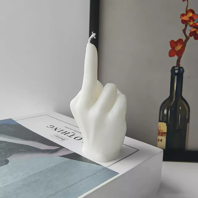 Universal Creative Candles Middle Finger Shaped Gesture Scented Candles Durab J2