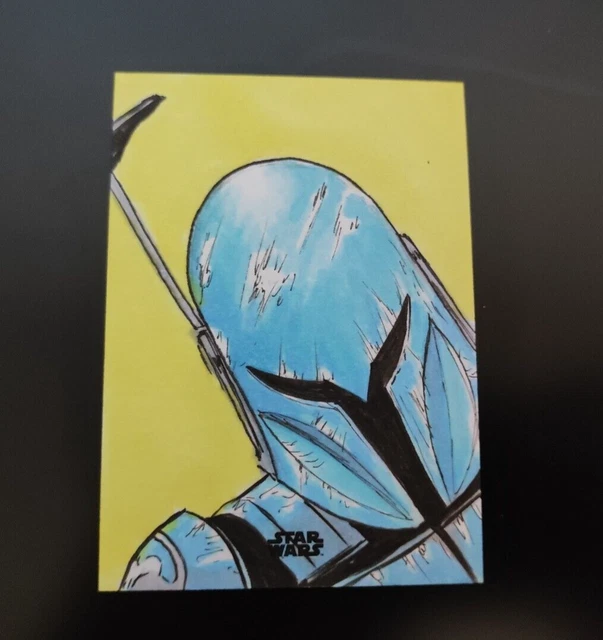 2023 Topps Star Wars Finest Koska Reeves 1/1 Sketch Card Emre Varlibas