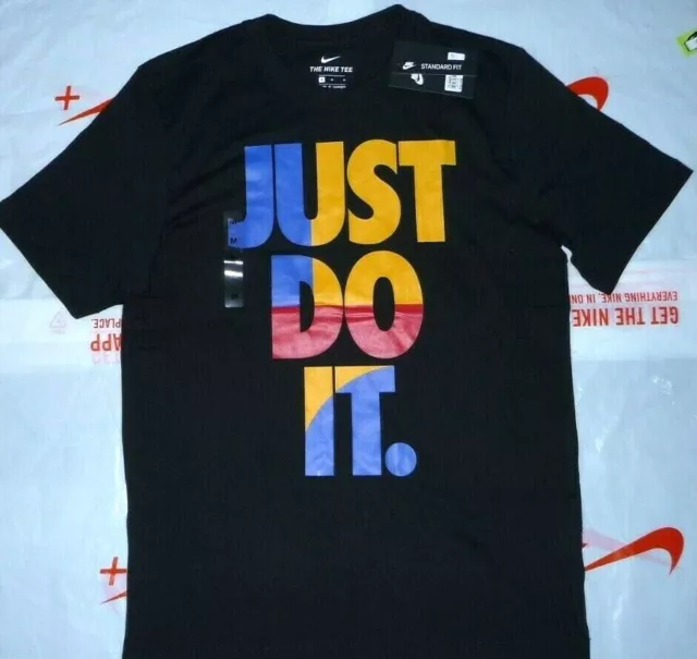 2022 Men Nike Ultra Just do it Large logo T-Shirt Top Size M / XL   Black