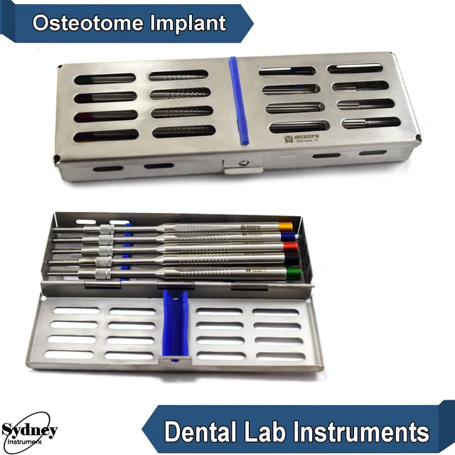 DENTAL IMPLANT INSTRUMENT Sinus Lift Osteotomes Concave Tip Lab Tools ...