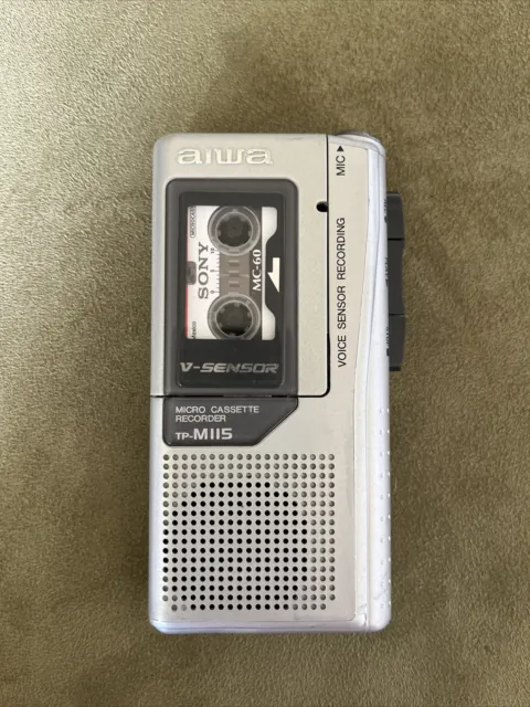 Aiwa Model TP M115 Voice Recorder Working