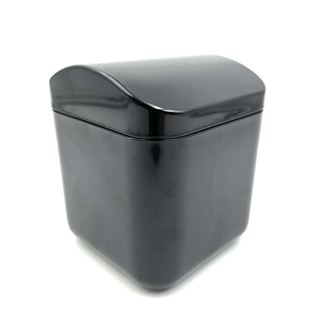 Contenitore in plastica Design Makio Hasuike by Gedy vintage nero con coperchio