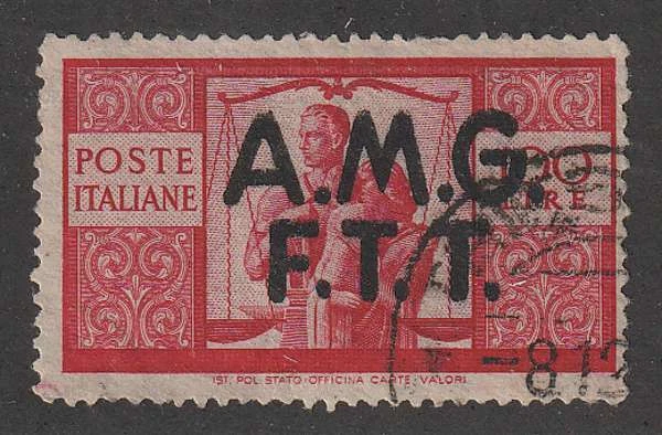 D3893: Italy, Trieste #14 Used, Fine, Sound; CV $45