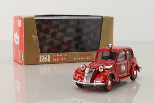 Brumm R181; 1949 Fiat 1100 E Berlina, Auto antincendio; Ottimo Scatola