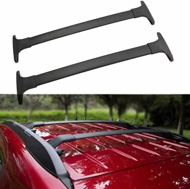 2Pcs Fits for Ford Ecosport 2013-2020 Aluminum Roof Rail Rack Cross Bar Crossbar