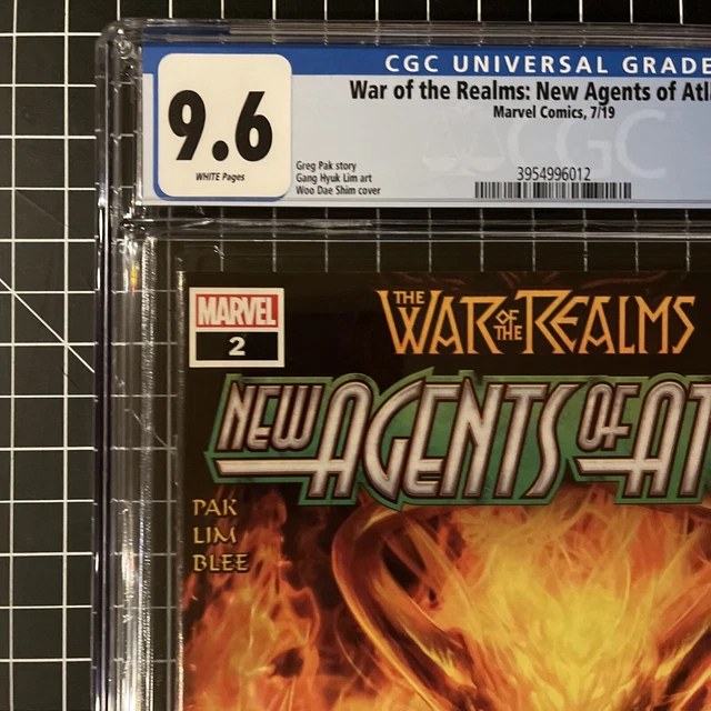 🔑🔥WAR OF THE REALMS NEW AGENTS OF ATLAS #2 CGC 9.6 1st App SWORD MASTER 🔑🔥 2