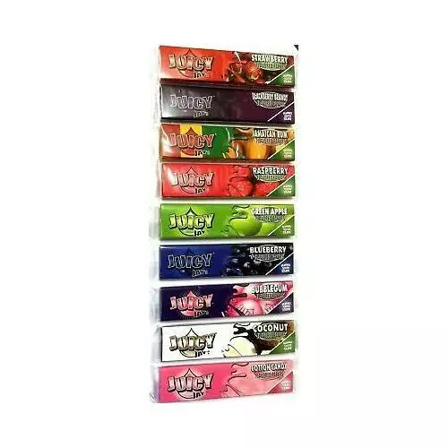 Any 6 Juicy Jays Flavoured Cigarette Rolling Paper Rips