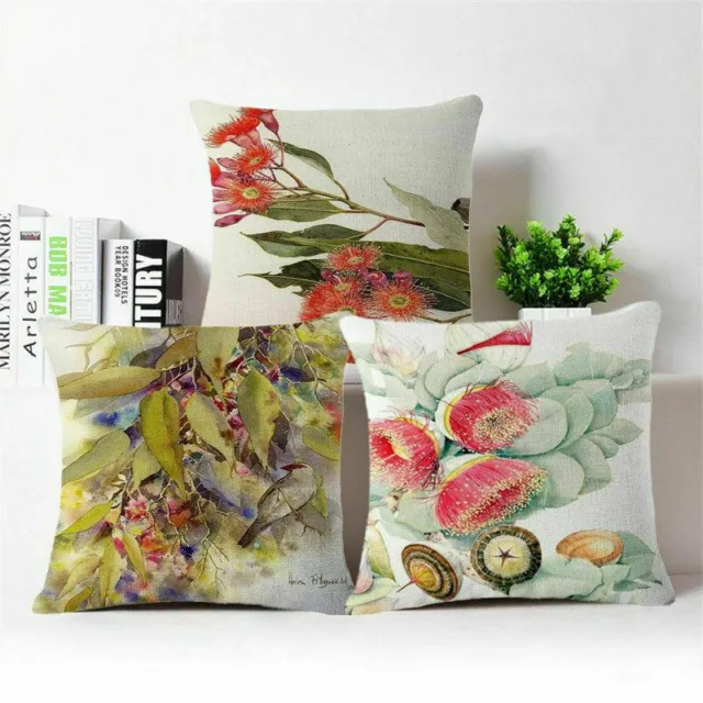 Cotton Throw Pillow Case Cushion Cover Home Decor 18"Fashion Fruit flowers Linen