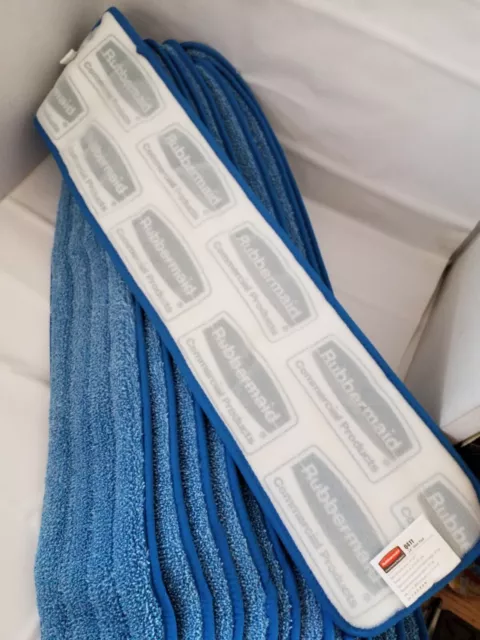 Rubbermaid Q411 24" Microfiber Damp Room Mop, New (12 Pack)