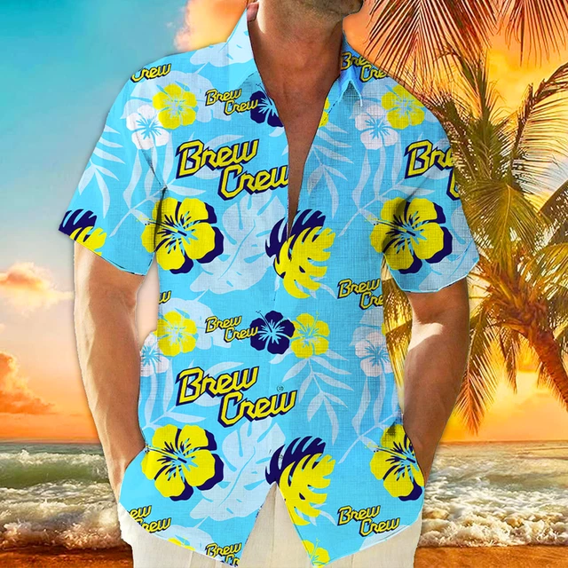 MILWAUKEE BREWERS HAWAIIAN shirt City Connect Team 2024 MLB Brew Crew