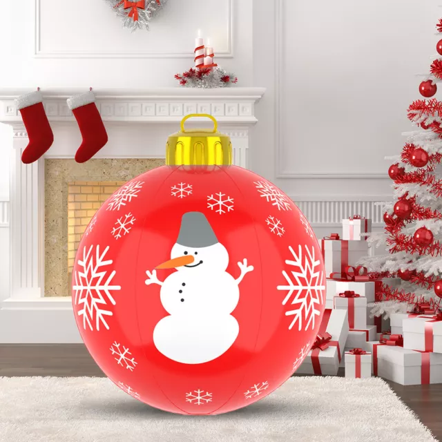 fr 60cm Durable Christmas Giant Blow Up Ball Multifunctional for Holiday Home De