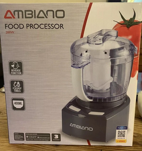 AMBIANO FOOD PROCESSOR 400ml Capacity - Brand New - BNIB £20.00 ...