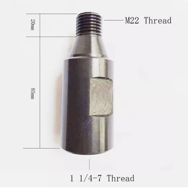 Kernbooradapter - 1 1/4-7 UNC mannelijke draad naar SDS MAX schachtadapter voor Power Hammer Drill Diamond Kernboor Bits Aansluitende Hamerboor Bit Accessoires Kernbooradapter - 1 1/4-7 UNC mannelijke draad naar SDS MAX schachtadapter voor Power Hammer Drill Diamond Kernboor Bits Aansluitende Hamerboor Bit Accessoires
