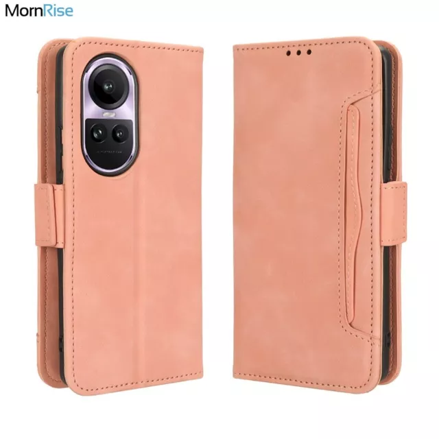 Luxury Leather Magnetic Case For Oppo Reno 8 5G Case Fashion Holder Ring  Phone Cover For