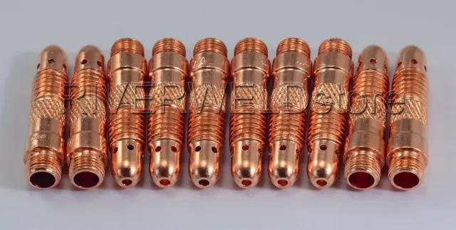 10pcs 10N32 3/32" TIG Torch Weld Collet Body WP17 18 26