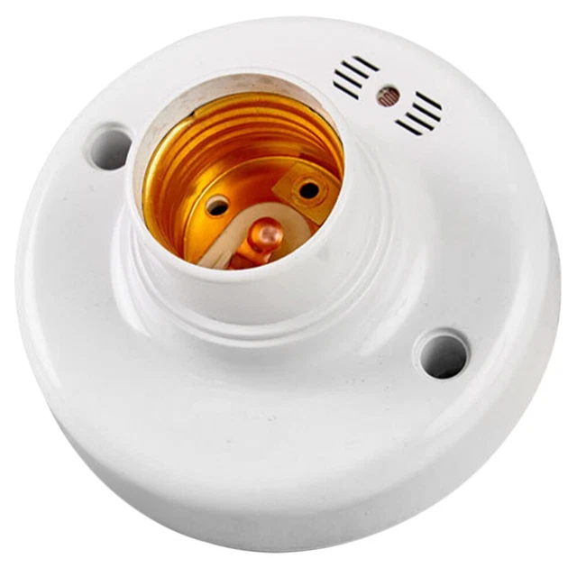 INDUCTION LAMP HOLDER E27 Light Bulb Adapter Voice Holder £7.88