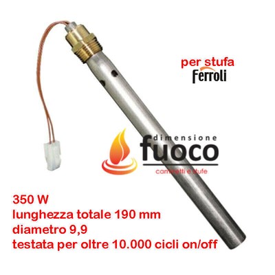 ... FERROLI BOUGIE D'ALLUMAGE POUR POÊLES À PELLETS FERROLI AVEC TUBE CONVOYEUR D'AIR 