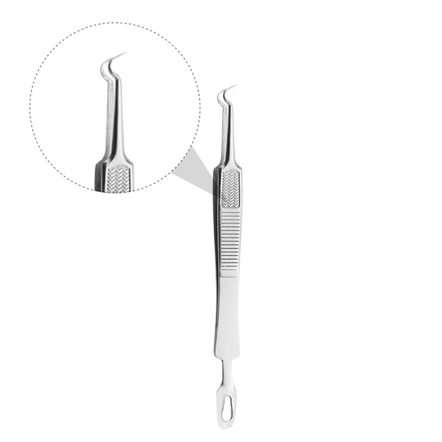3 Pcs Edelstahl Mitesser Akne-Clip Akne-Tool Hautpflege Set Präzision