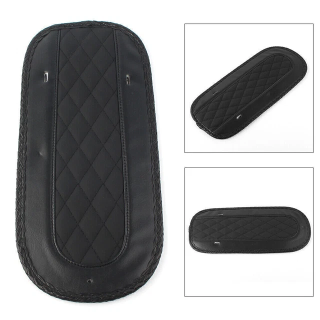 Vinyl Felt-backed Rear Fender Bib Fit Solo Seat Harley FLHT FLHTC 2008 -18 Black