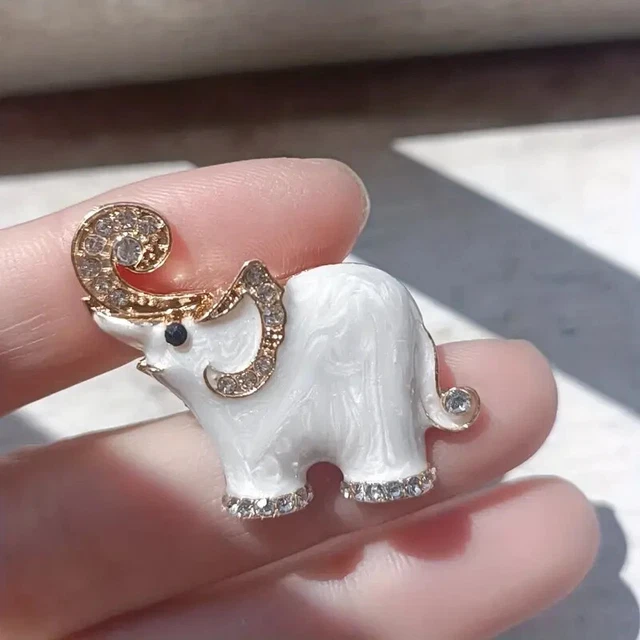 New Elephant Brooch Pin Rhinestone Brooches For Women Jewelry Fashion