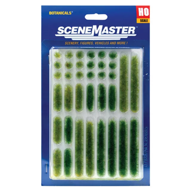 Walthers 949-1103 Grass Tufts and Strips 1/4" Tall - Summer 18 of Each HO Scale