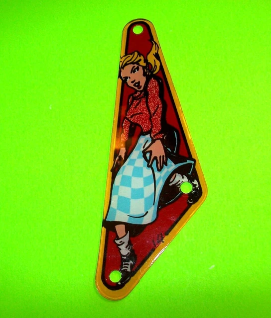 Tommy Original Vintage Pinball Machine Slingshot Plastic Right Side Game Part