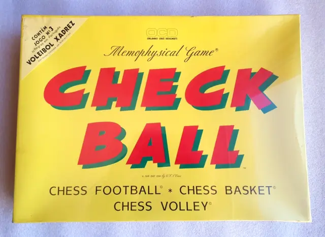 CHESS VOLLEY GAME ✱ Rare Vintage Check Ball Sport Playset Portugal 80´s ~ SEALED