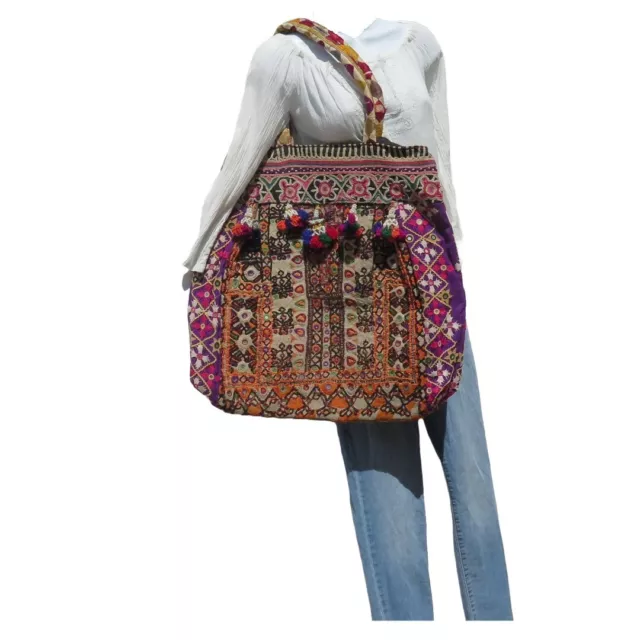 Bolso Banjara | Auténtico | Gitano | Bolso de mano grande | Hombro | Boho | Bohemio | Años 60 | Borlas