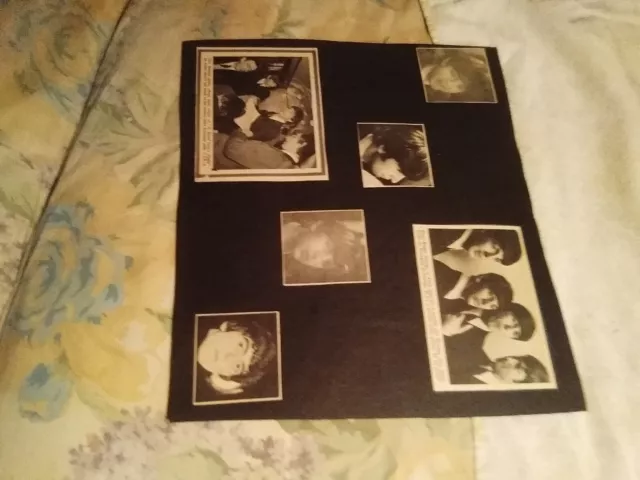 Beatles scrapbook page with ticket, Pictures 1964