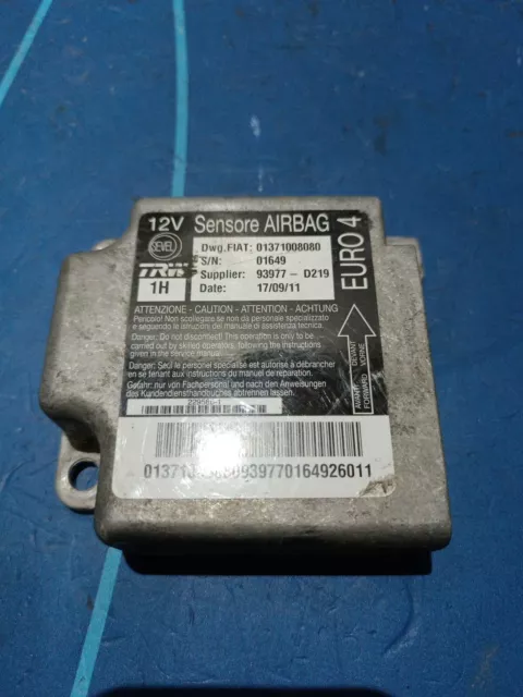 CENTRALITA AIRBAG PEUGEOT Boxer Fiat Ducato 01371008080 93977-D219 ...