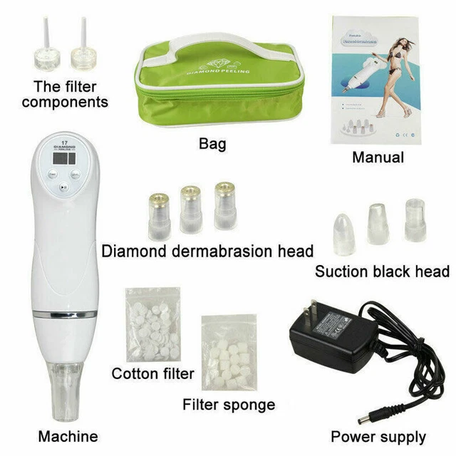 Máquina de belleza facial pelado al vacío de la piel dermoabrasión diamante