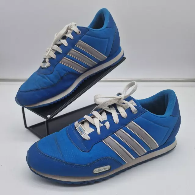 ADIDAS NEO Mens Navy Blue And Orange Trainers Size 5 EUR 11 67