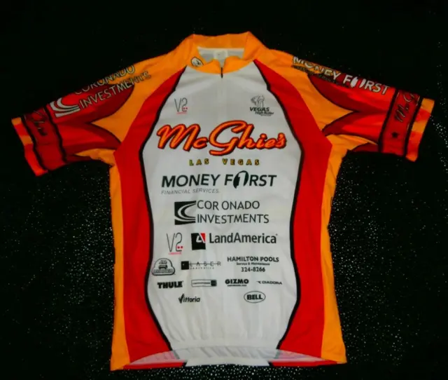 SUGOI CYCLE JERSEY LAS VEGAS USA RARE LUXURY QUALITY STYLE Size L Made In CANADA