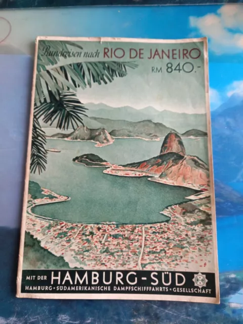 Hamburg Süd Reederei, Reise Nach RIO DE JANEIRO, 1920/30er Jahre, Heft mit...