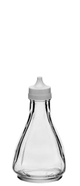 Attraktive Essigflasche Aufbewahrungsflasche mit weißem Kunststoff-Top perfekt für Bars