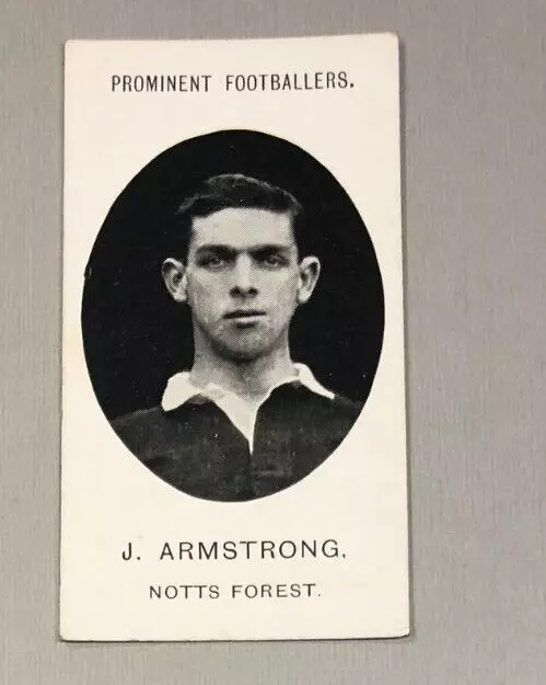 Taddy Prominent Footballers Cigarette Card J Armstrong Of Nottingham Forest 1908