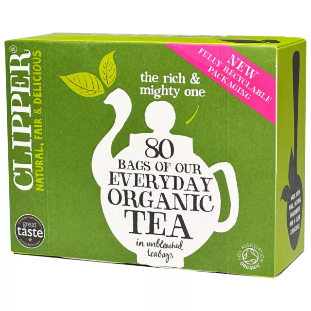 Clipper Everyday Organic Tea 80 teabags