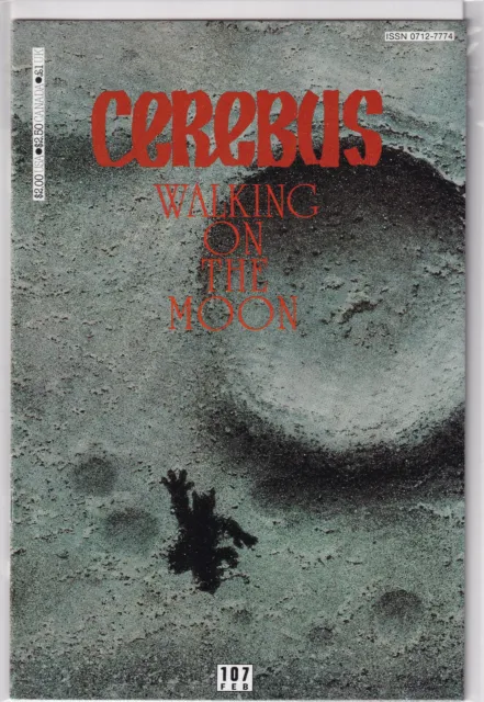 1st Print Near Mint Cerebus #107 Walking On The Moon Feb.1988 Aardvark-Vanaheim