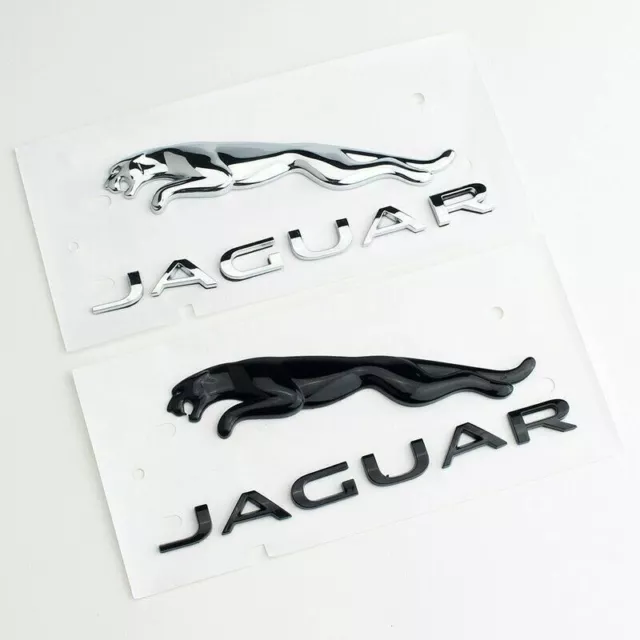 Logo Emblem Badge Rear For Jaguar XF XJ XK XJR XJS EXS Type Black.