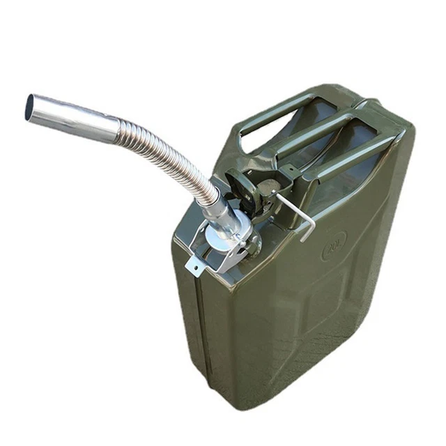 Pratico ugello beccuccio per lattine standard in metallo argento resistente lunghezza 30 cm