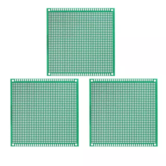 PCB Carte Double Face Imprimé Circuit pour Projets à souder 100mmx100mm Paquet 3