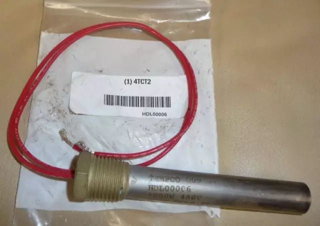 TEMPCO   HDL00006 Screw Plug Immersion Cartridge Heater, 4 "  4TCT2