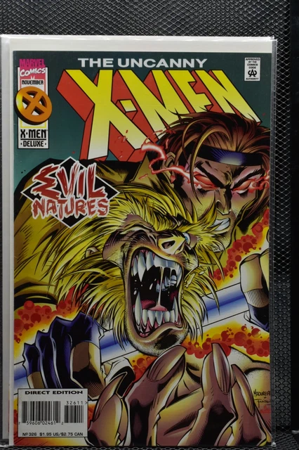 Uncanny X-Men #326 Marvel Comics Gambit vs Sabretooth Fight Wolverine Storm 8.0